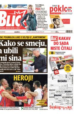 Blic - broj 6317, 13. sep 2014.