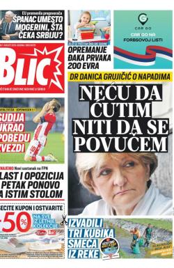 Blic - broj 8070, 7. avg 2019.