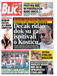 Blic - broj 7722, 15. avg 2018.