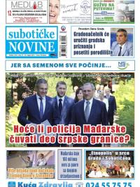 Nove Subotičke novine - broj 34, 26. avg 2016.