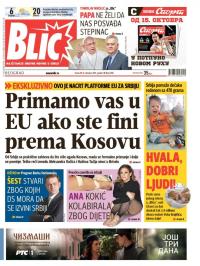 Blic - broj 6706, 14. okt 2015.