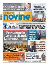 Dnevne novine - broj 2875, 29. dec 2020.