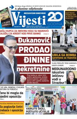 Vijesti - broj 6989, 5. sep 2017.