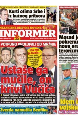 Informer - broj 3784, 20. sep 2024.