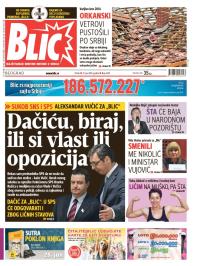 Blic - broj 6239, 27. jun 2014.