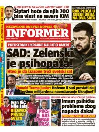 Informer - broj 3221, 18. nov 2022.