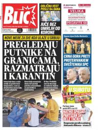 Blic - broj 8442, 28. avg 2020.