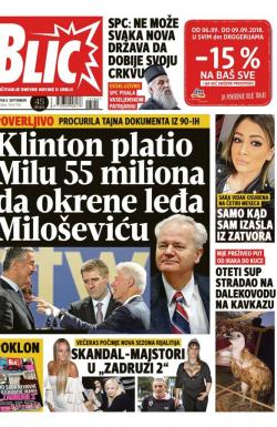 Blic - broj 7744, 6. sep 2018.