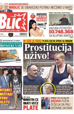 Blic - broj 6851, 11. mar 2016.