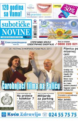 Nove Subotičke novine - broj 29, 19. jul 2013.