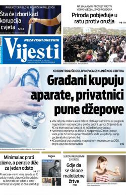 Vijesti - broj 7584, 20. maj 2019.