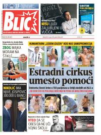 Blic - broj 6297, 24. avg 2014.