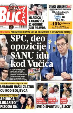 Blic - broj 7343, 25. jul 2017.