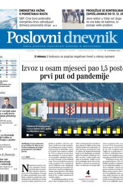 Poslovni Dnevnik - broj 4941, 10. okt 2023.