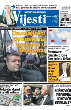 Vijesti - broj 6713, 28. nov 2016.