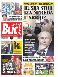 Blic - broj 8424, 10. avg 2020.