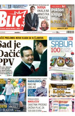 Blic - broj 6169, 15. apr 2014.