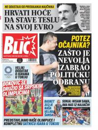 Blic - broj 8764, 23. jul 2021.