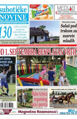 Nove Subotičke novine - broj 330, 28. jul 2023.