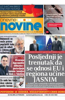 Dnevne novine - broj 2992, 19. maj 2021.