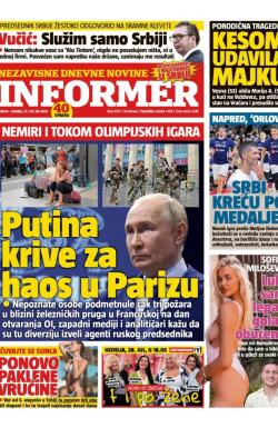 Informer - broj 3737, 27. jul 2024.