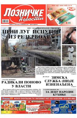 Lozničke novosti - broj 298, 29. nov 2013.