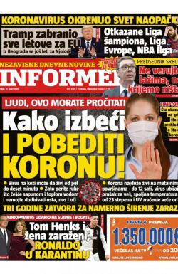 Informer - broj 2401, 13. mar 2020.