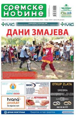 Sremske Novine - broj 3159, 15. sep 2021.