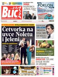 Blic - broj 6250, 8. jul 2014.