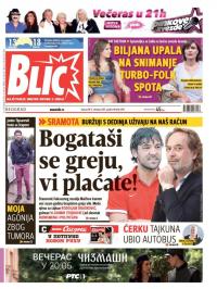 Blic - broj 6709, 17. okt 2015.