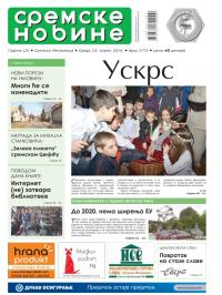 Sremske Novine - broj 2773, 23. apr 2014.