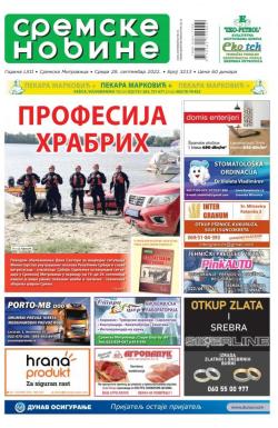 Sremske Novine - broj 3213, 28. sep 2022.