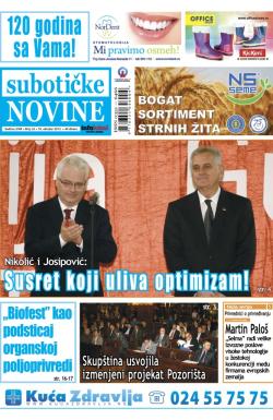 Nove Subotičke novine - broj 42, 18. okt 2013.