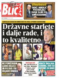 Blic - broj 7381, 1. sep 2017.