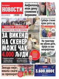 Večernje novosti - broj 5150, 20. sep 2024.