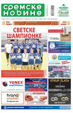 Sremske Novine - broj 3200, 29. jun 2022.