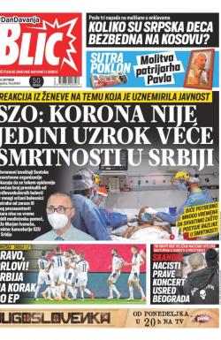 Blic - broj 8484, 9. okt 2020.