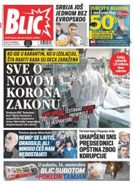 Blic - broj 8519, 13. nov 2020.