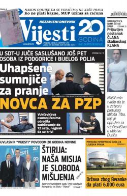 Vijesti - broj 6990, 6. sep 2017.