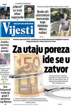 Vijesti - broj 7687, 1. sep 2019.