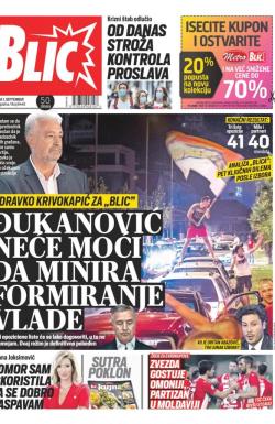 Blic - broj 8446, 1. sep 2020.