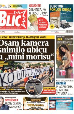 Blic - broj 6286, 13. avg 2014.