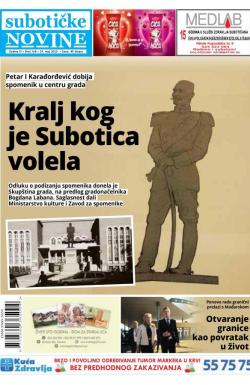 Nove Subotičke novine - broj 168, 29. maj 2020.