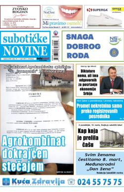 Nove Subotičke novine - broj 10, 7. mar 2014.