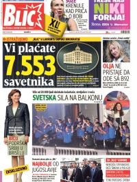 Blic - broj 6320, 16. sep 2014.