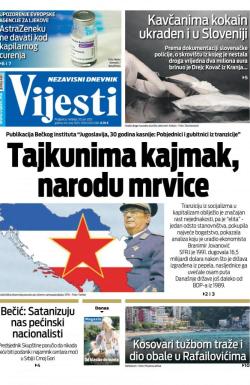 Vijesti - broj 8331, 20. jun 2021.