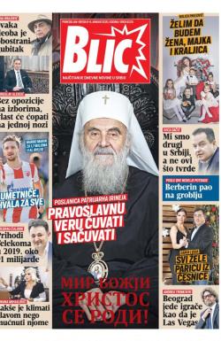 Blic - broj 8220, 6. jan 2020.