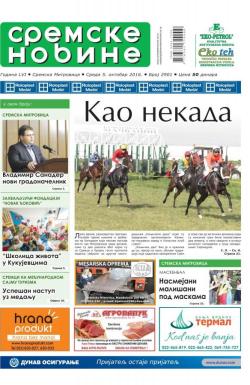 Sremske Novine - broj 2901, 5. okt 2016.