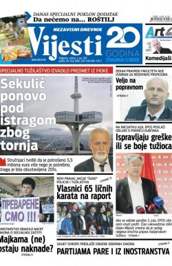 Vijesti - broj 6896, 3. jun 2017.