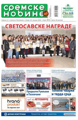 Sremske Novine - broj 3074, 29. jan 2020.